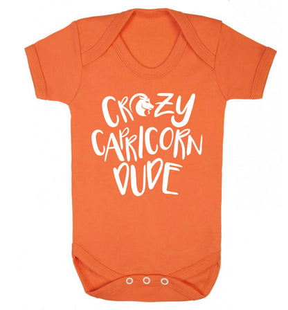 Crazy capricorn dude Baby Vest orange 18-24 months
