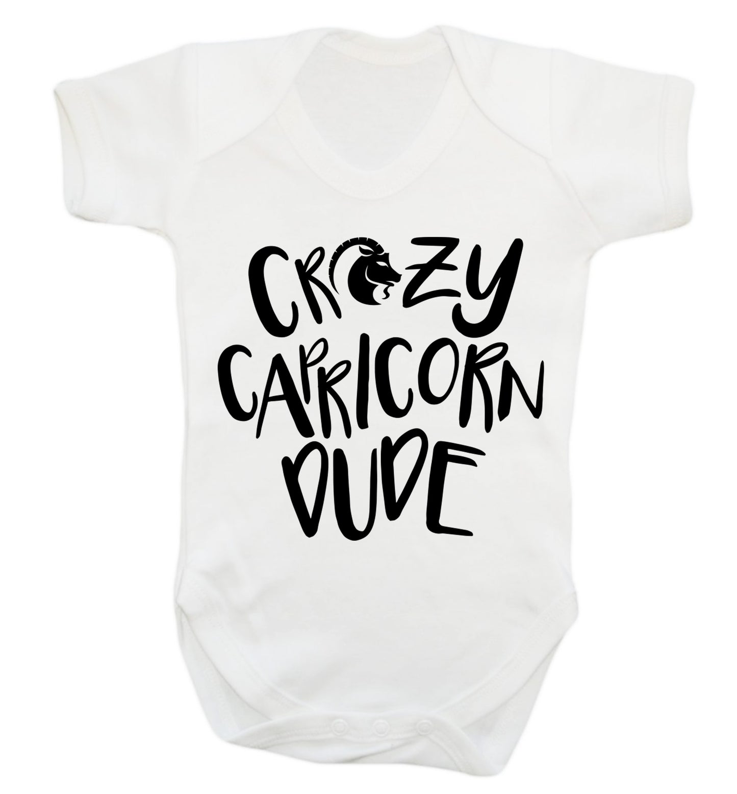 Crazy capricorn dude Baby Vest white 18-24 months