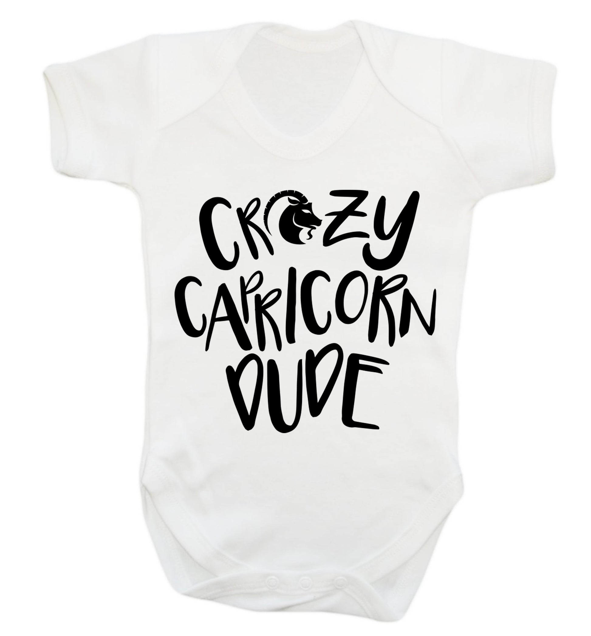 Crazy capricorn dude Baby Vest white 18-24 months