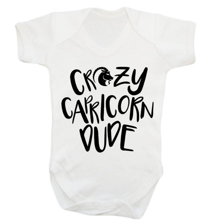 Crazy capricorn dude Baby Vest white 18-24 months