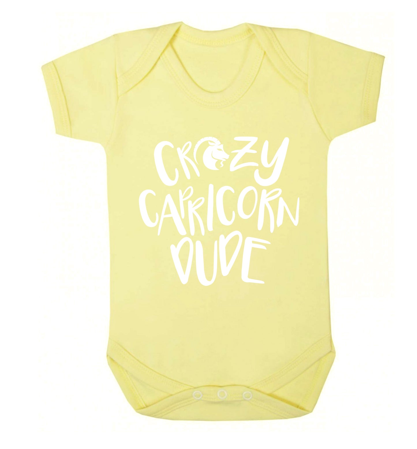 Crazy capricorn dude Baby Vest pale yellow 18-24 months