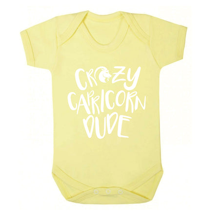 Crazy capricorn dude Baby Vest pale yellow 18-24 months