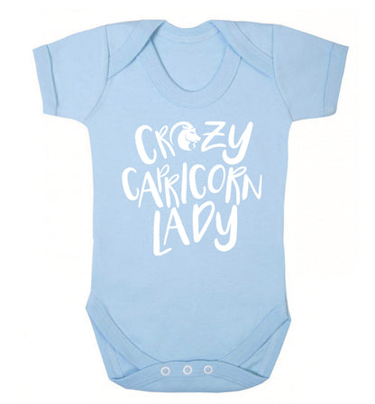 Crazy capricorn lady Baby Vest pale blue 18-24 months