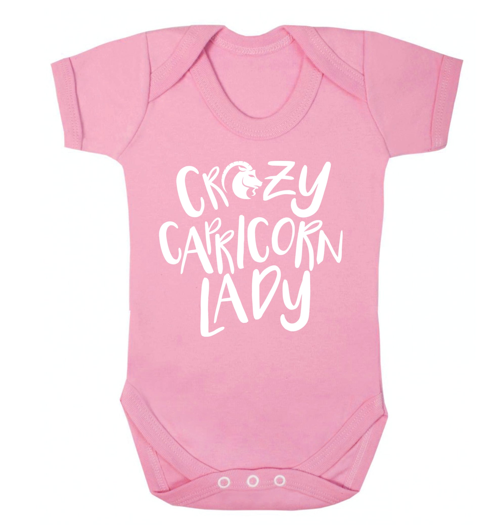 Crazy capricorn lady Baby Vest pale pink 18-24 months