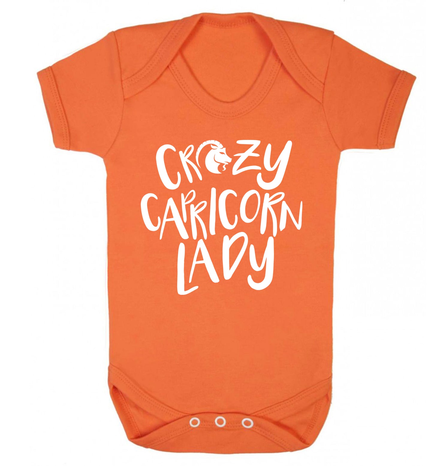 Crazy capricorn lady Baby Vest orange 18-24 months
