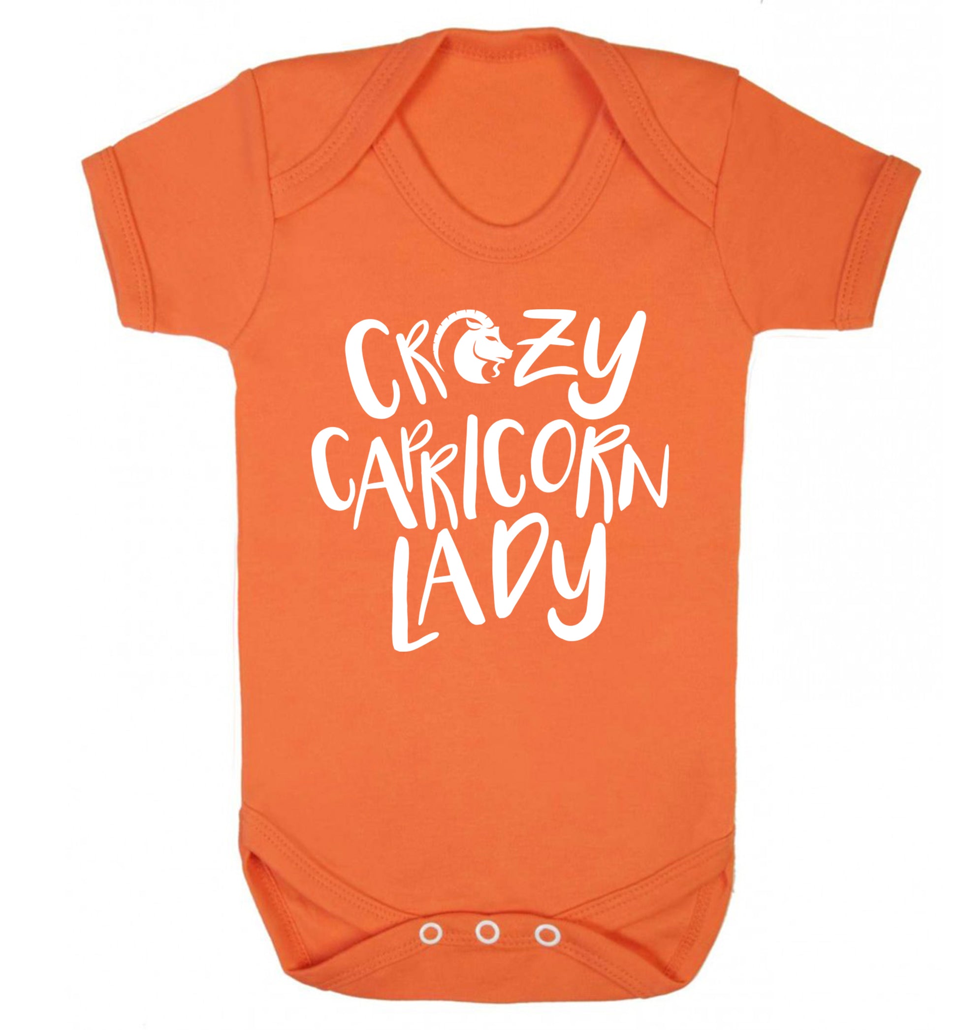 Crazy capricorn lady Baby Vest orange 18-24 months