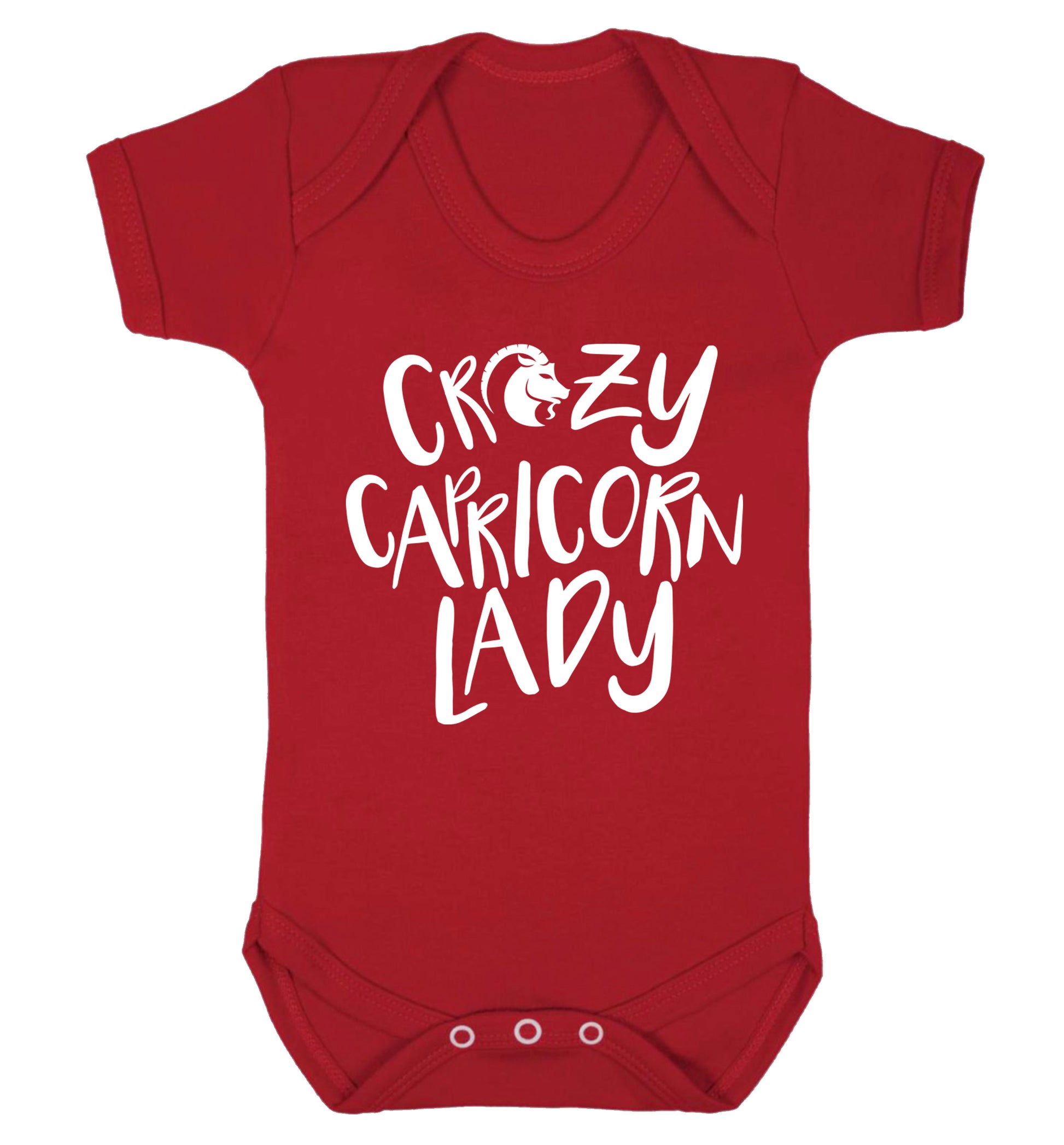 Crazy capricorn lady Baby Vest red 18-24 months