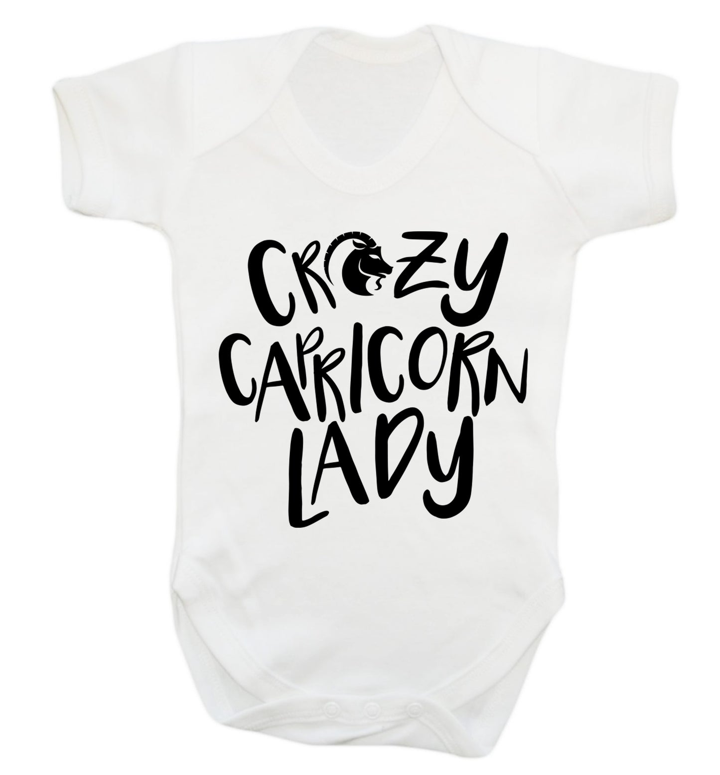 Crazy capricorn lady Baby Vest white 18-24 months