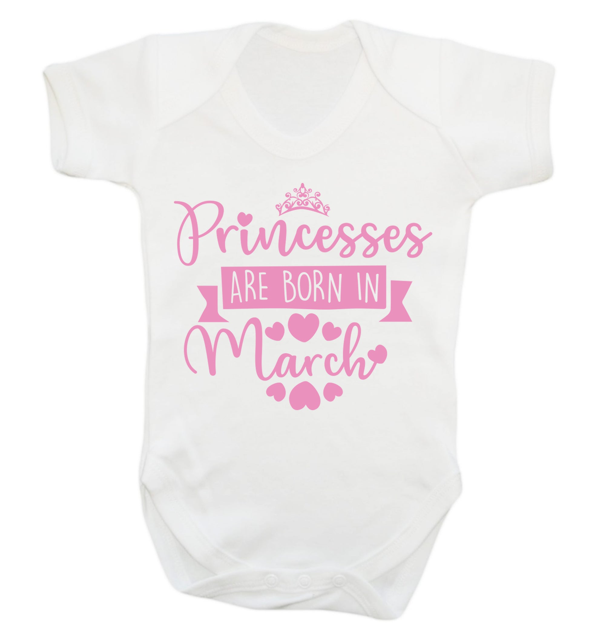 Princesses are born in March Baby Vest white 18-24 months