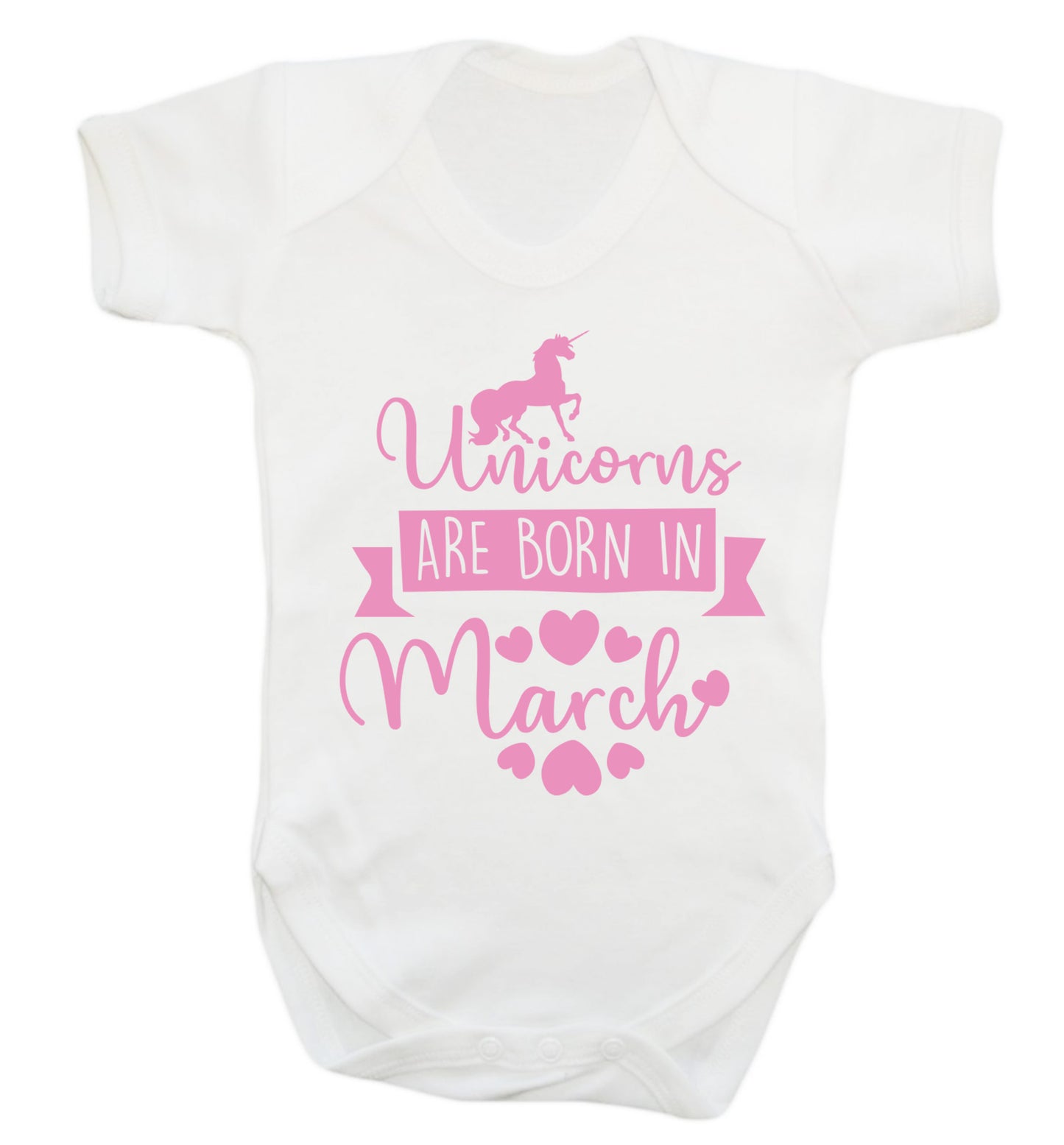 Unicorns are born in March Baby Vest white 18-24 months