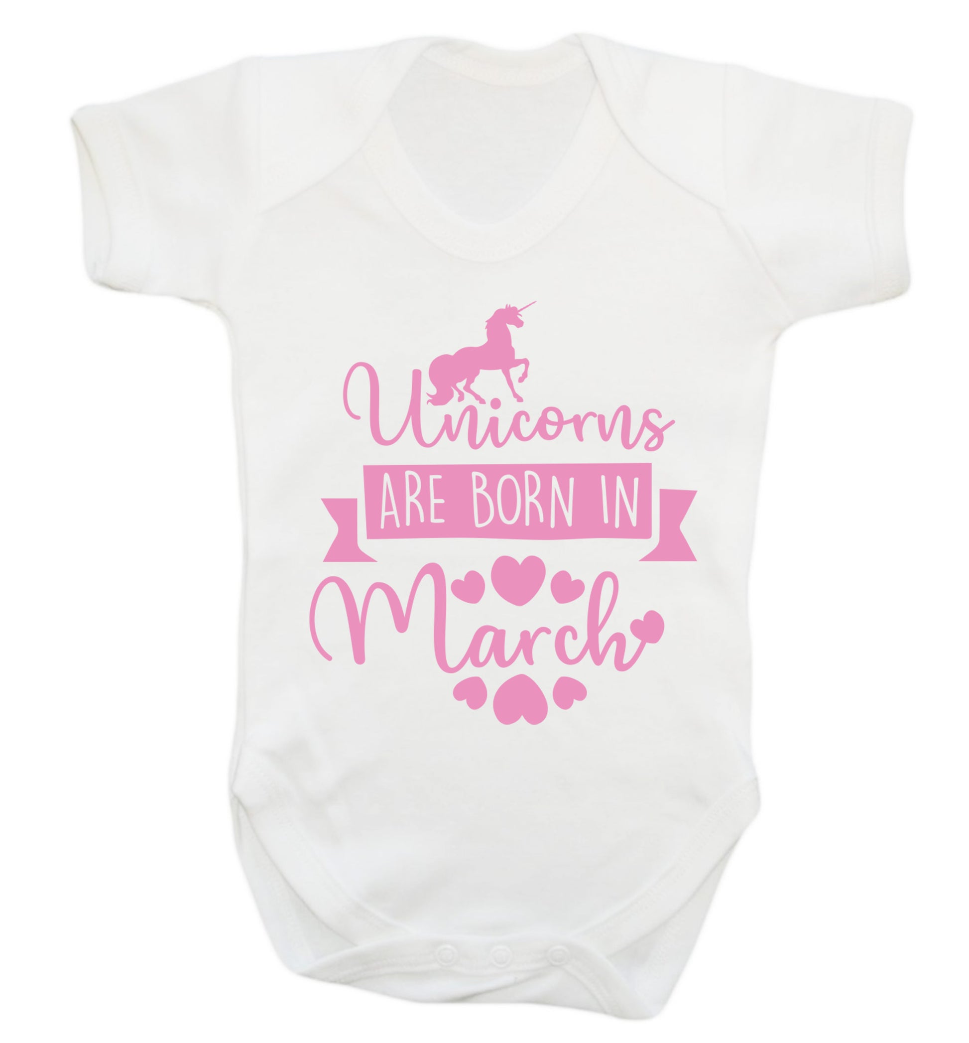 Unicorns are born in March Baby Vest white 18-24 months