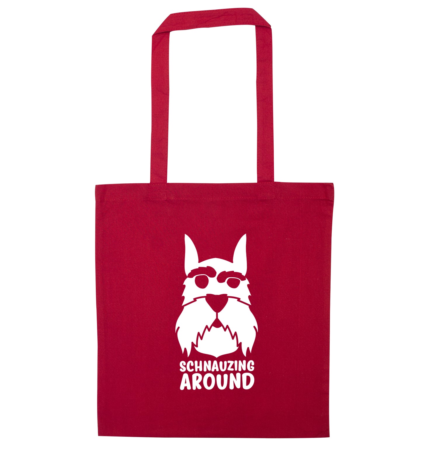 Schnauzing Around red tote bag