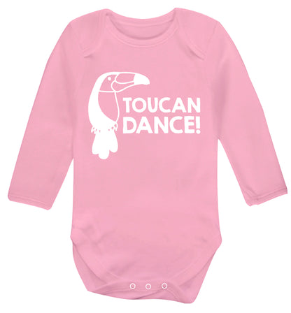 Toucan dance Baby Vest long sleeved pale pink 6-12 months