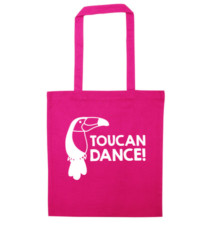 Toucan dance pink tote bag