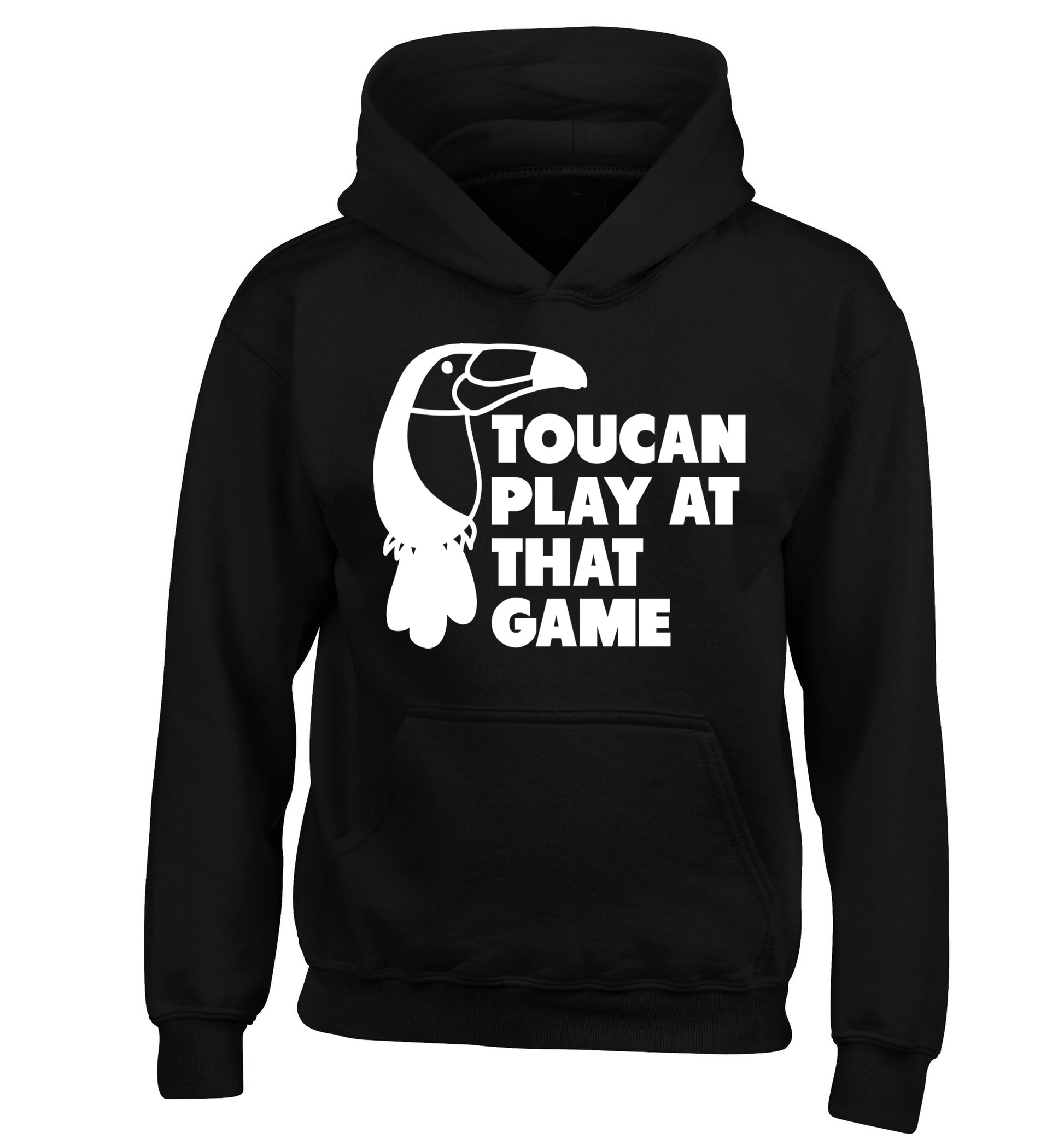 Toucan play at that game children's black hoodie 12-13 Years