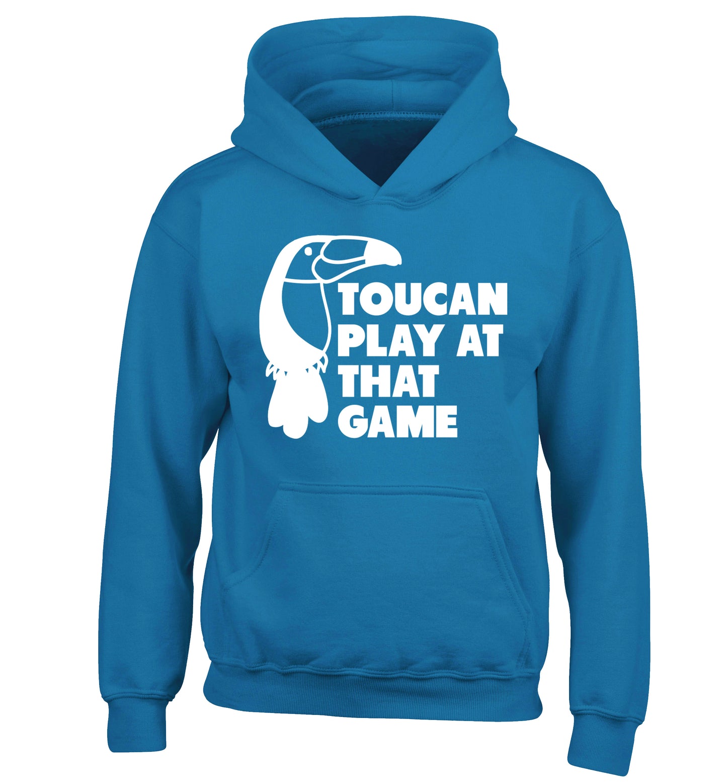 Toucan play at that game children's blue hoodie 12-13 Years
