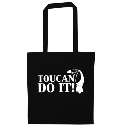 Toucan do it! black tote bag