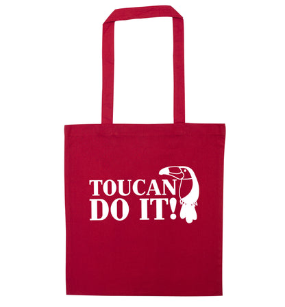 Toucan do it! red tote bag