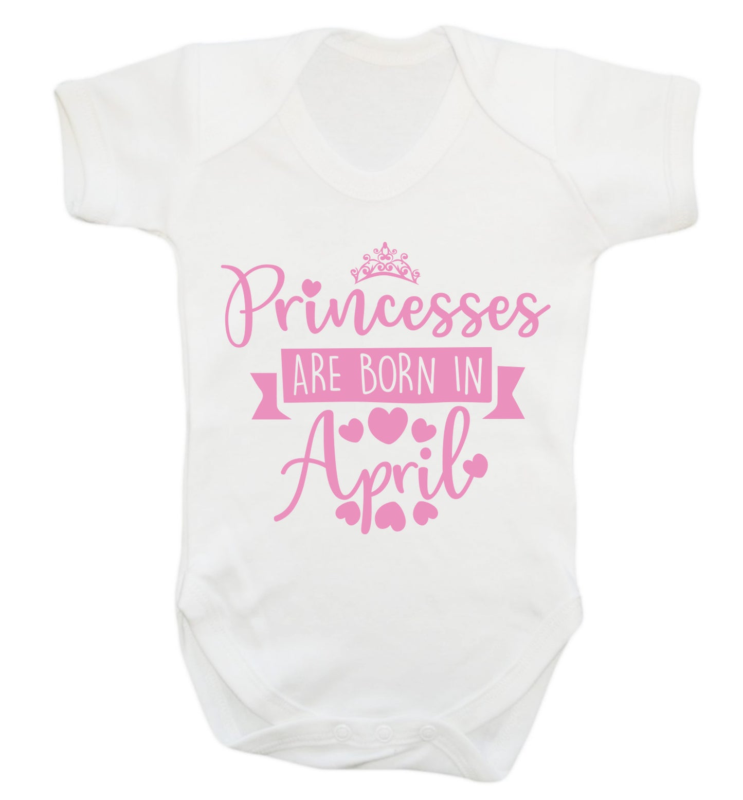 Princesses are born in April Baby Vest white 18-24 months