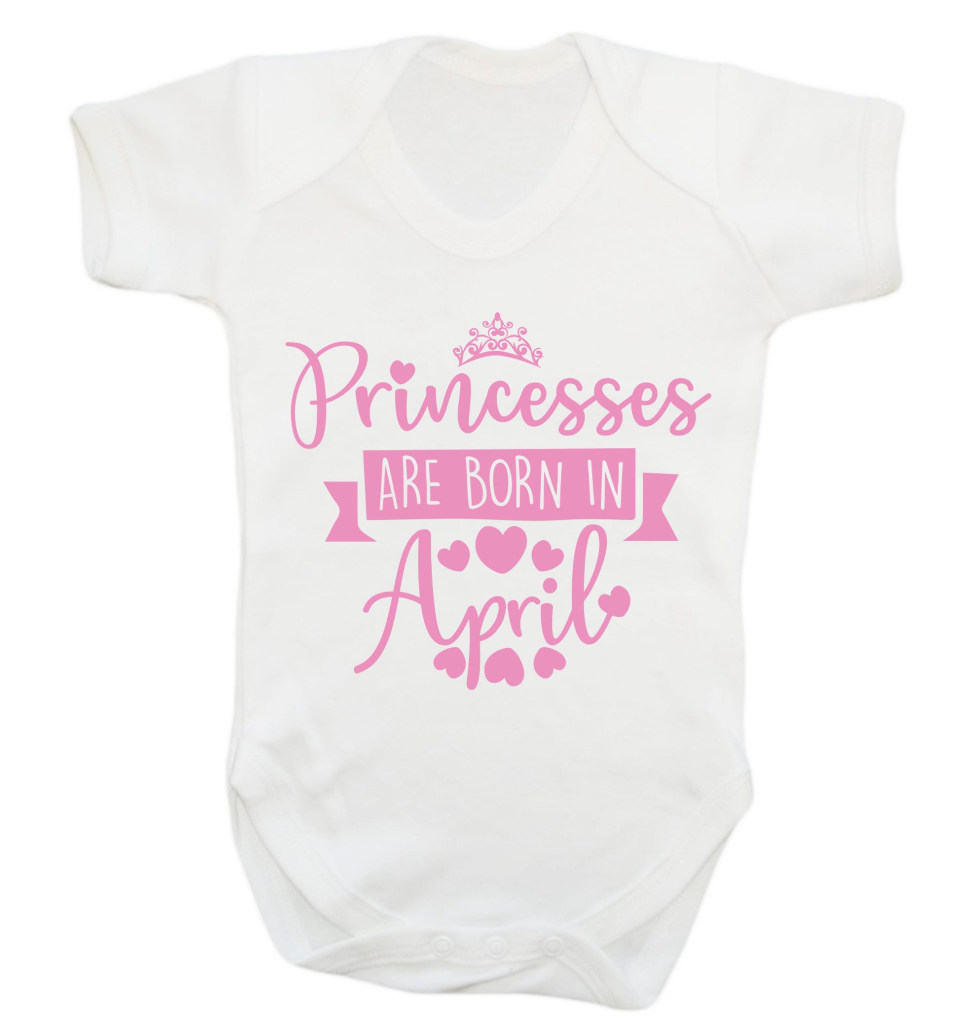 Princesses are born in April Baby Vest white 18-24 months