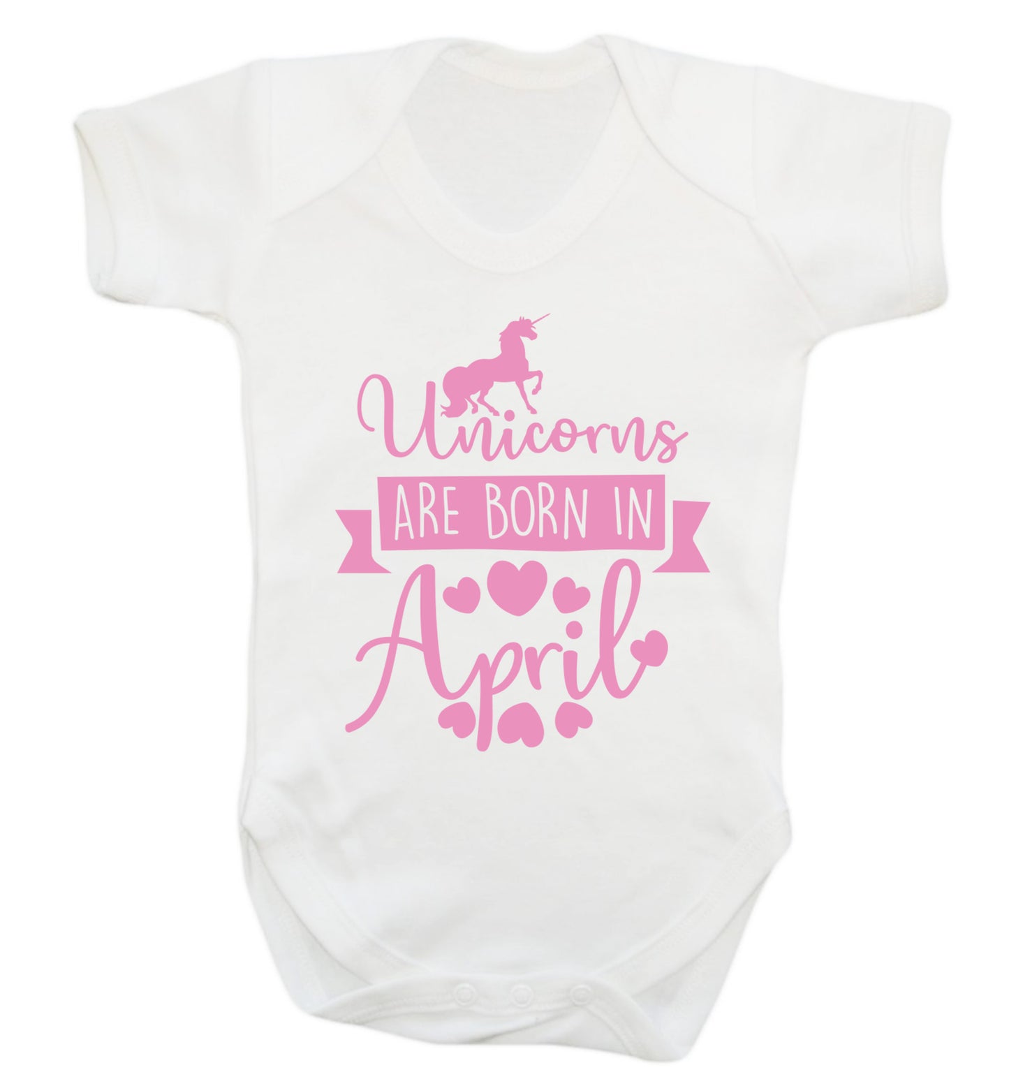 Unicorns are born in April Baby Vest white 18-24 months