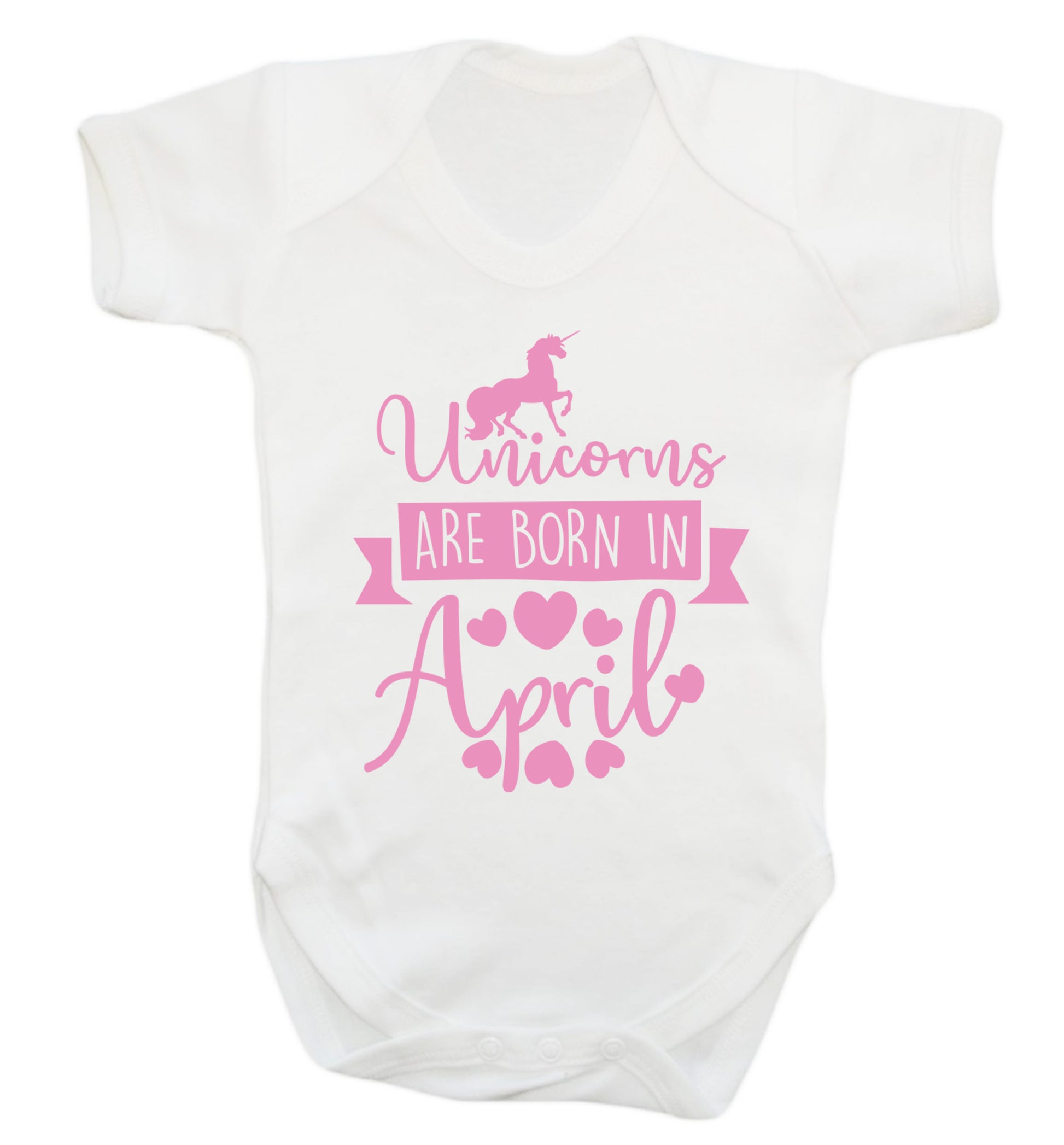 Unicorns are born in April Baby Vest white 18-24 months