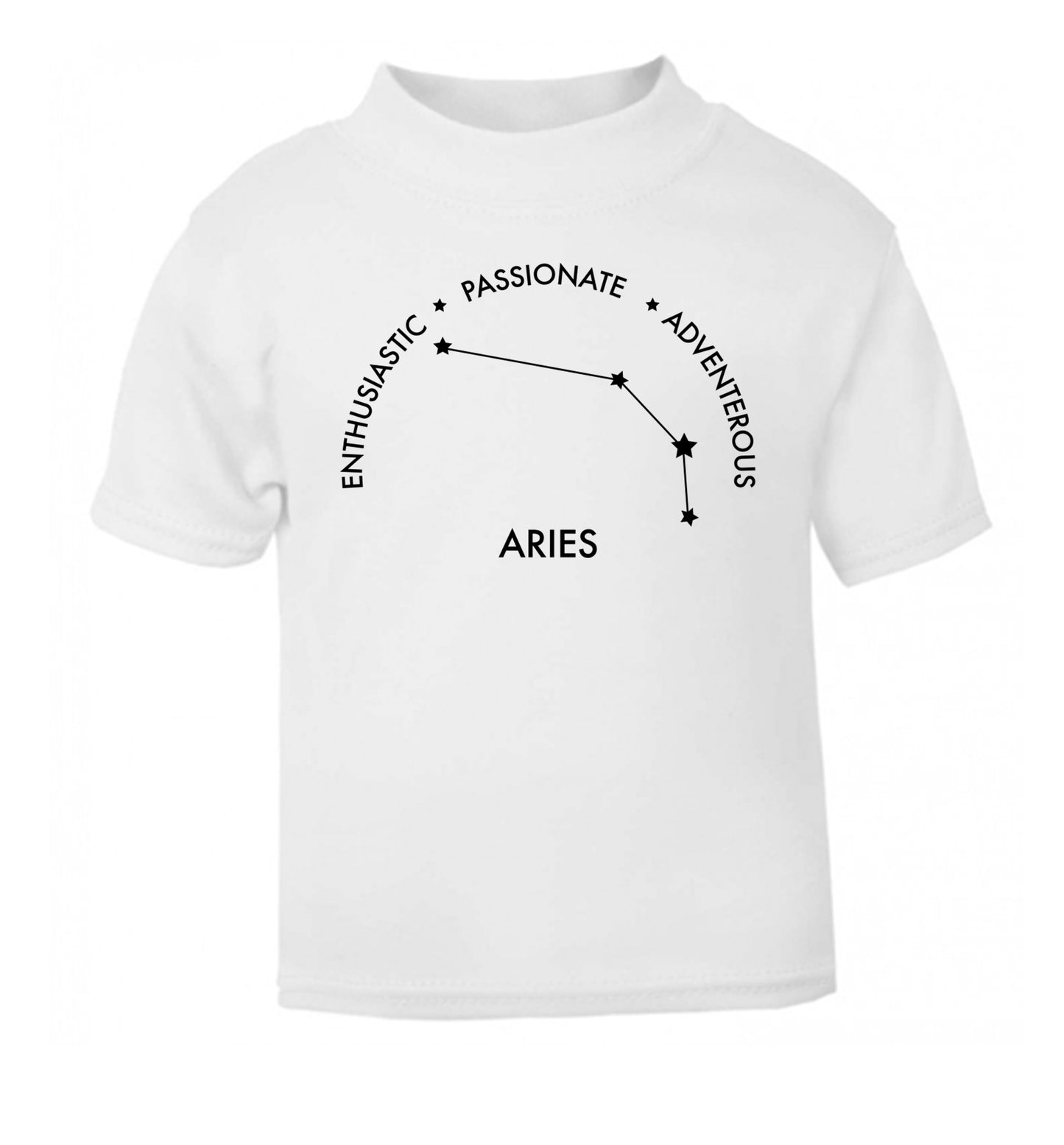Aries enthusiastic | passionate | adventerous white Baby Toddler Tshirt 2 Years