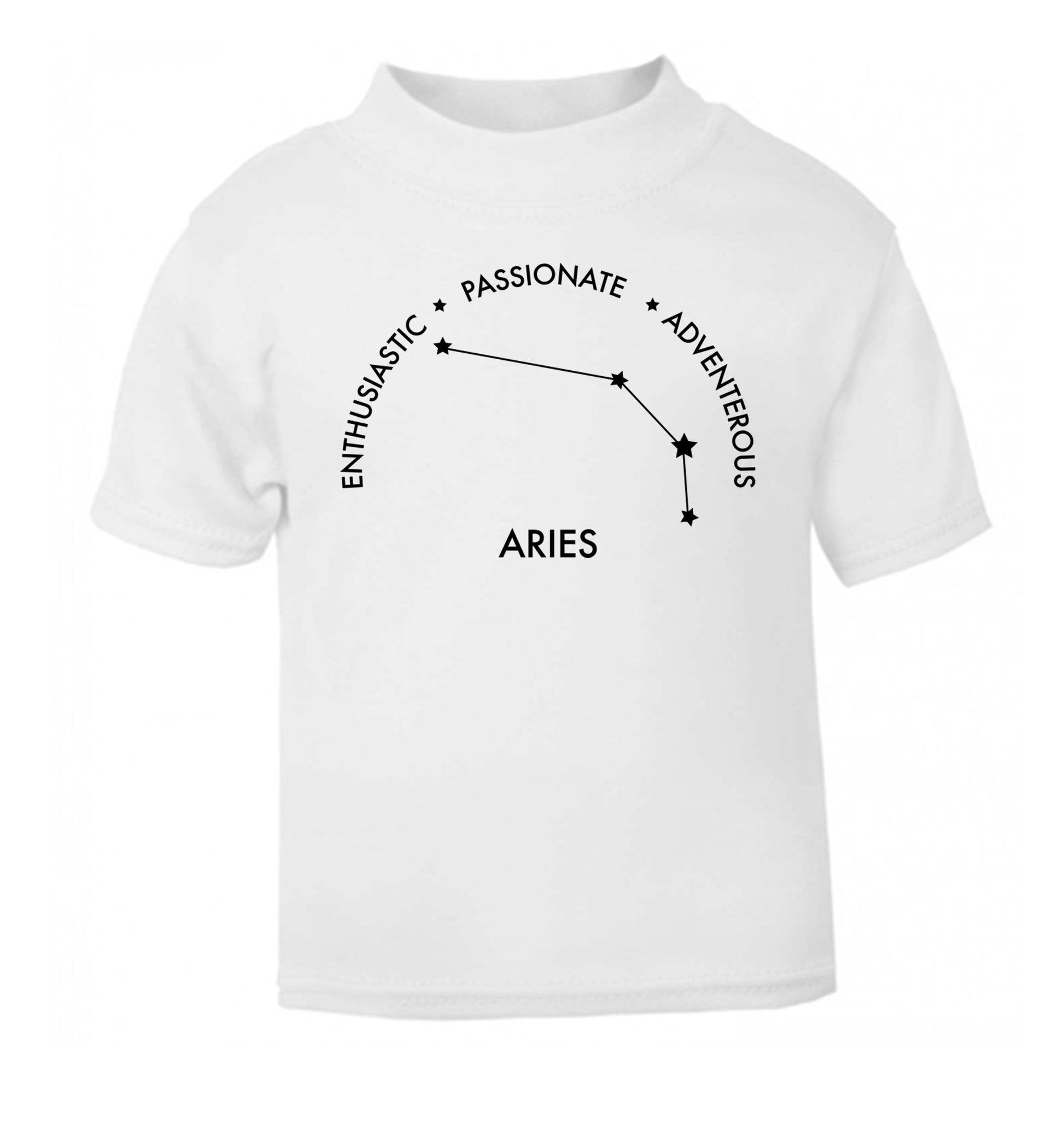 Aries enthusiastic | passionate | adventerous white Baby Toddler Tshirt 2 Years