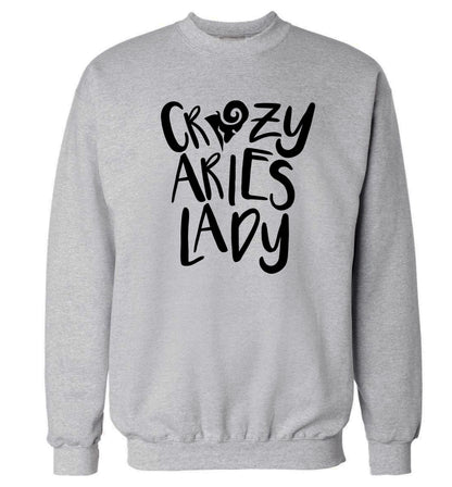 Crazy aries lady Adult's unisex grey Sweater 2XL