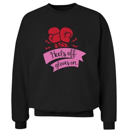 Heels off gloves on Adult's unisex black Sweater 2XL