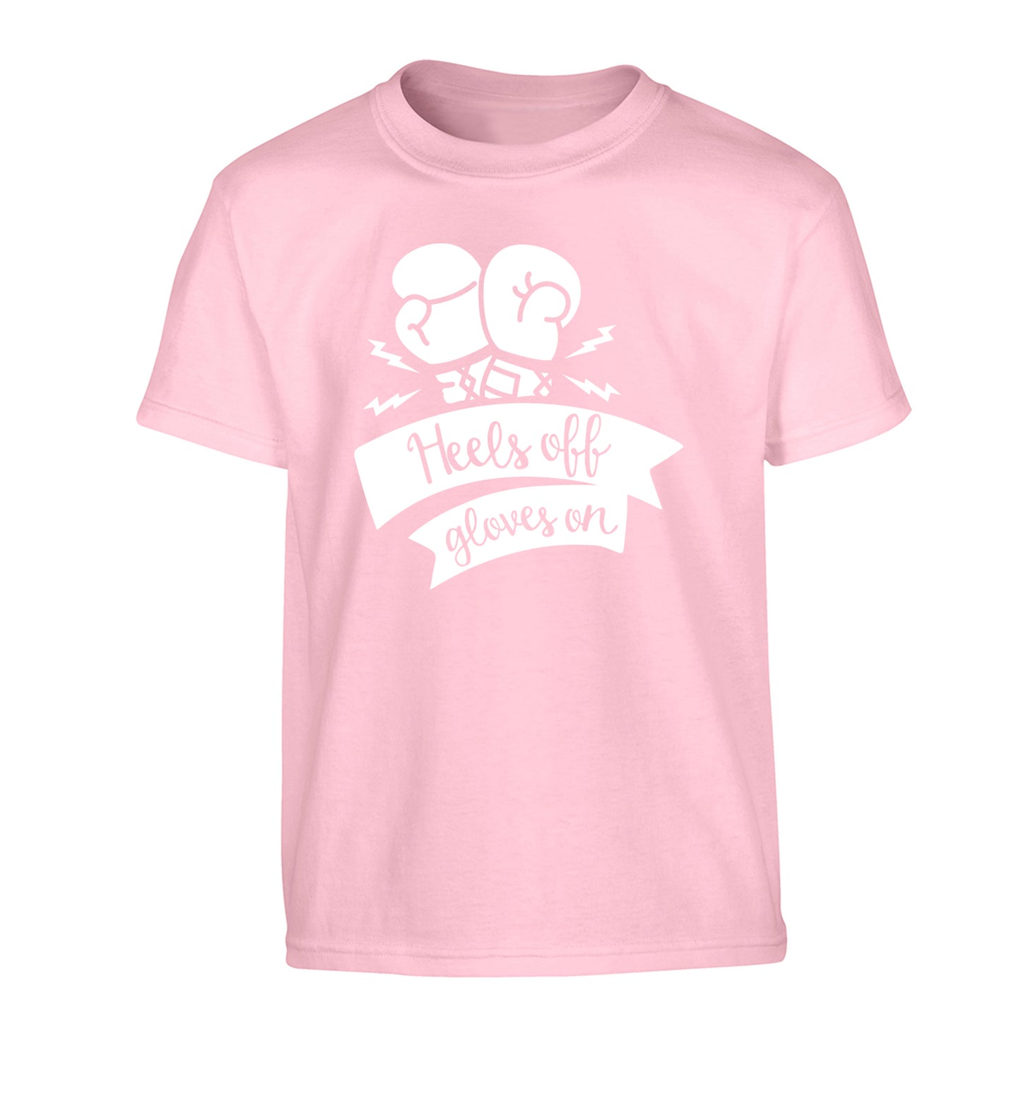 Heels off gloves on Children's light pink Tshirt 12-13 Years
