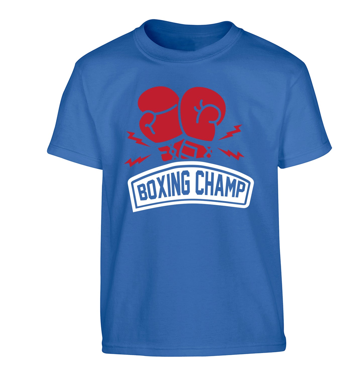 Boxing Champ Children's blue Tshirt 12-13 Years