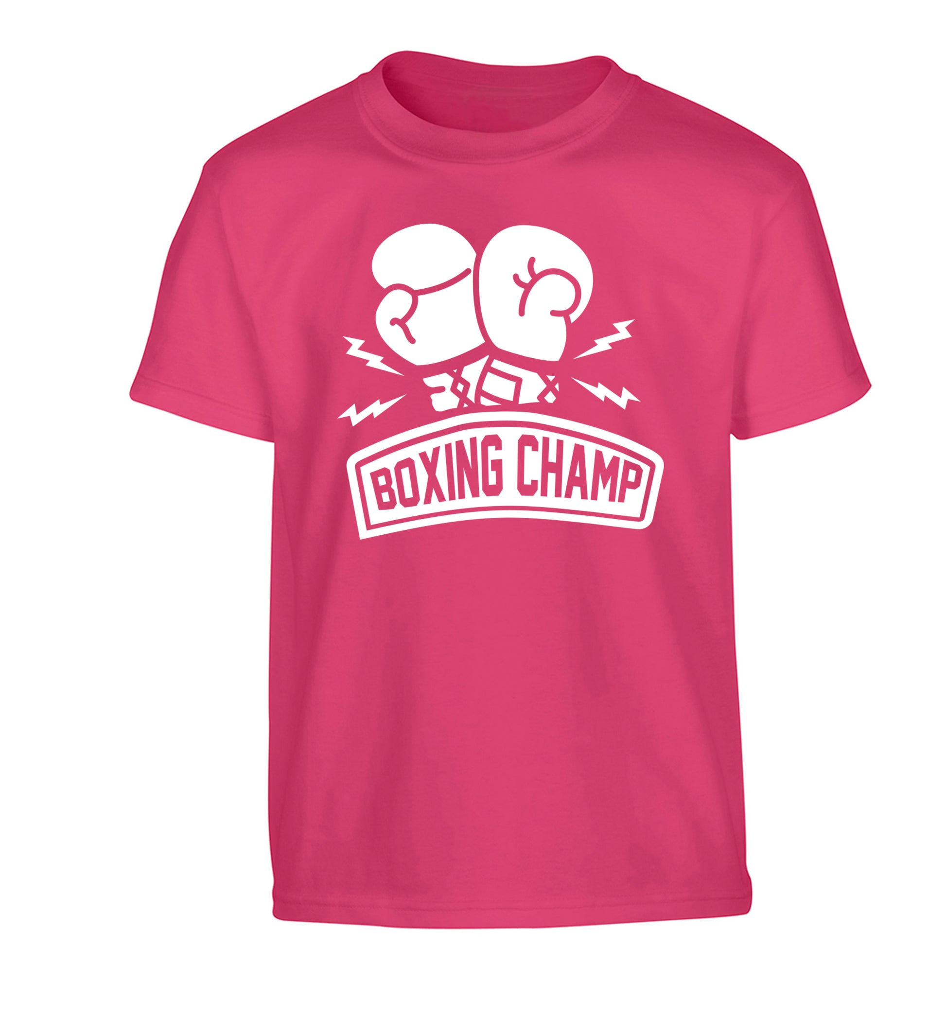 Boxing Champ Children's pink Tshirt 12-13 Years