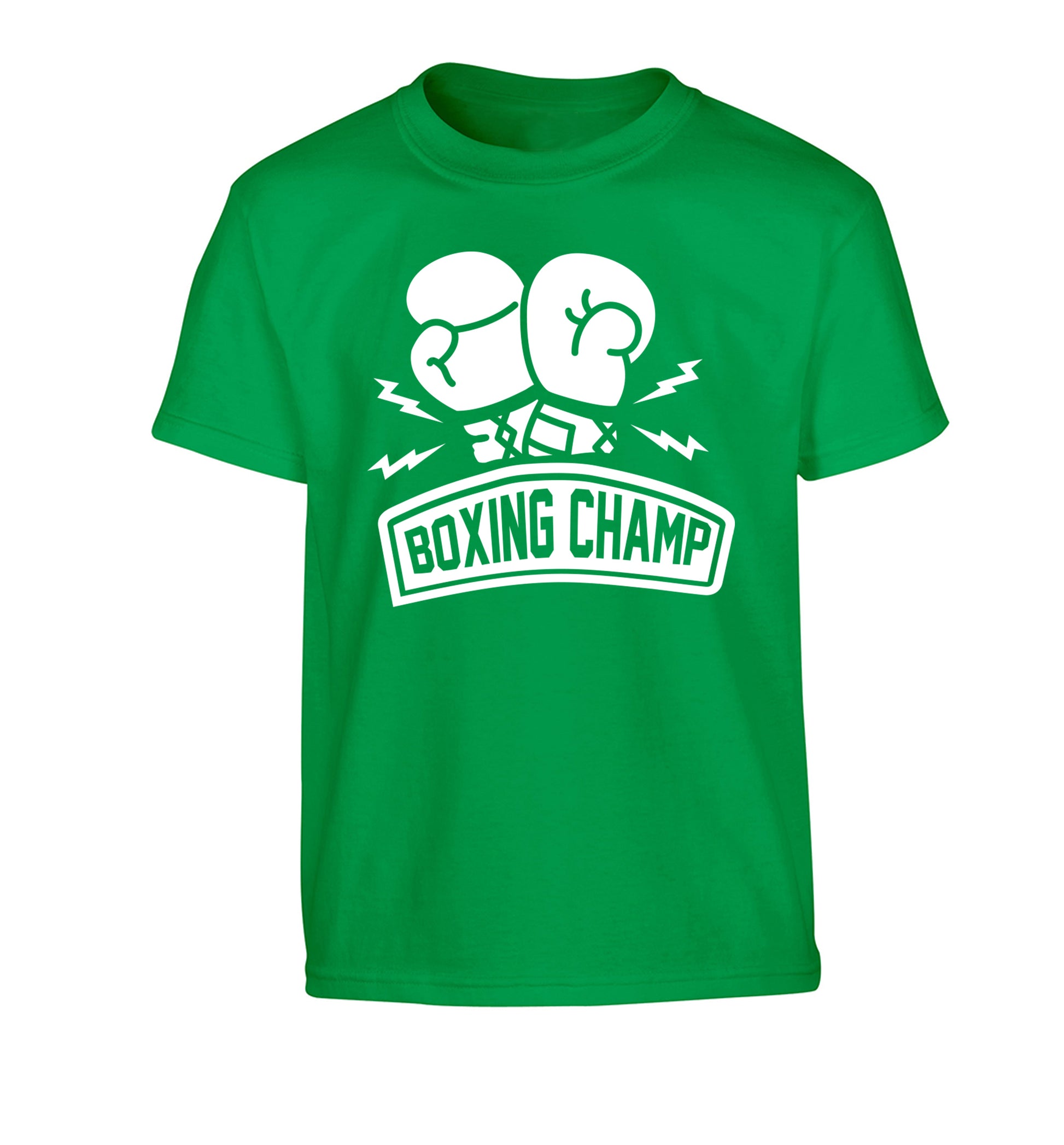 Boxing Champ Children's green Tshirt 12-13 Years