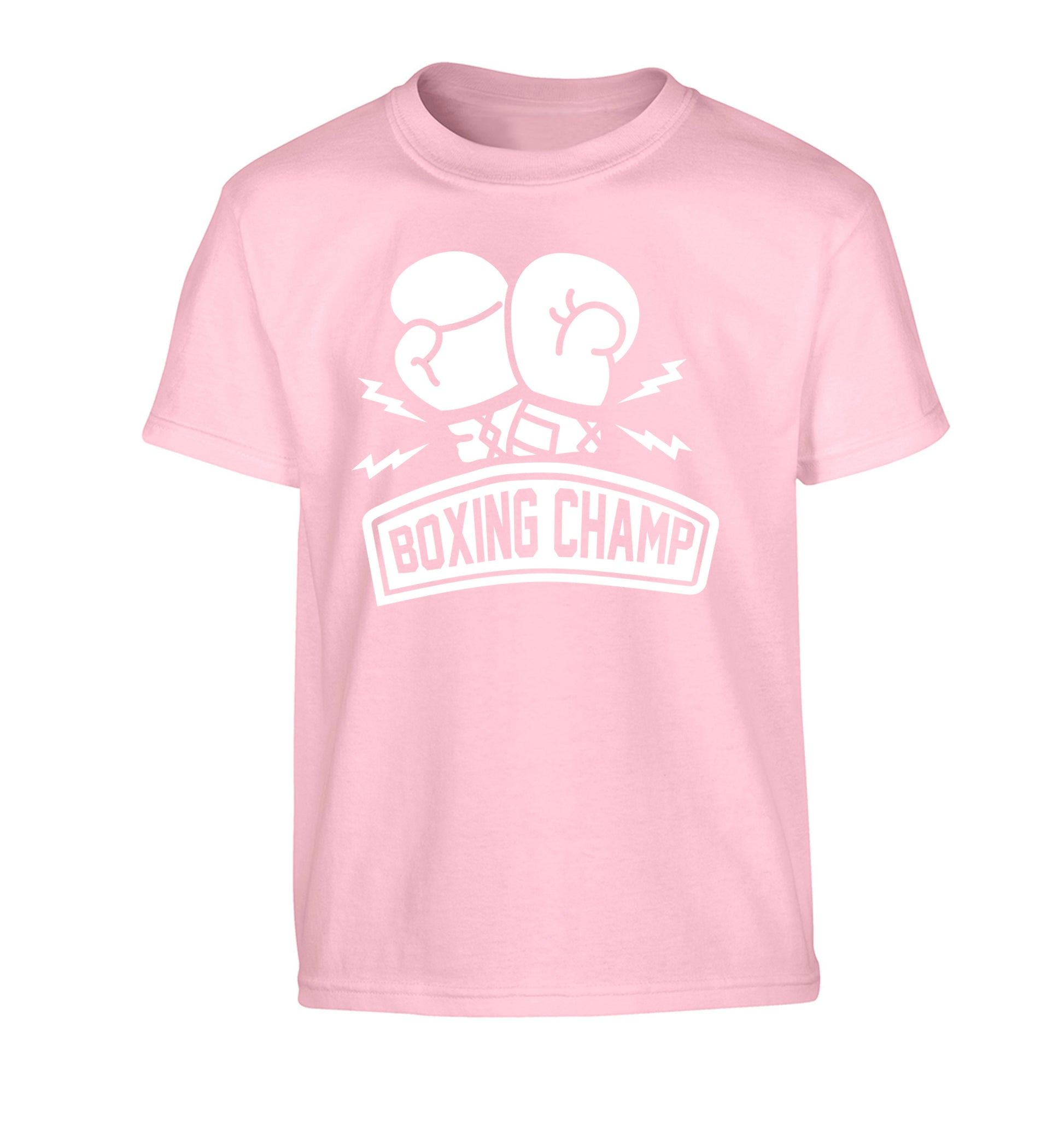 Boxing Champ Children's light pink Tshirt 12-13 Years