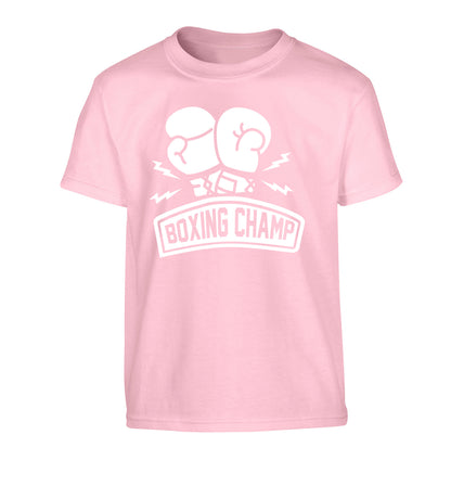 Boxing Champ Children's light pink Tshirt 12-13 Years