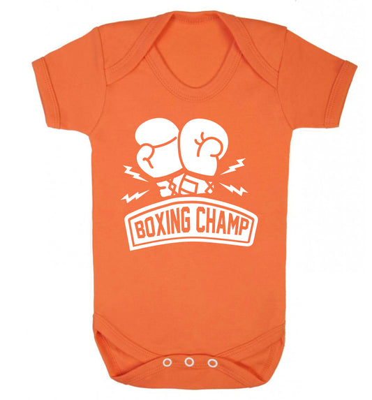 Boxing Champ Baby Vest orange 18-24 months
