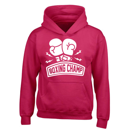 Boxing Champ children's pink hoodie 12-13 Years