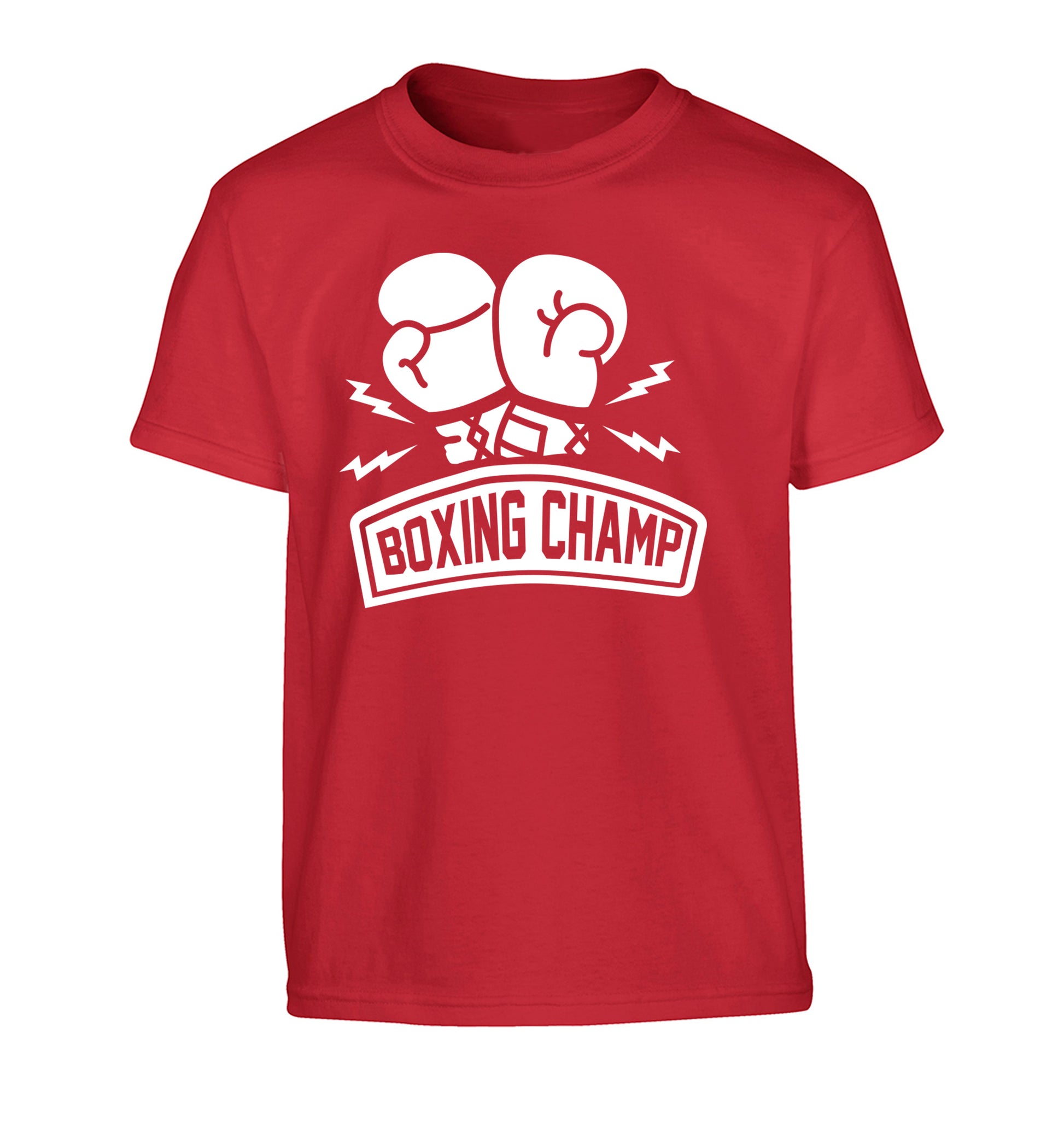 Boxing Champ Children's red Tshirt 12-13 Years