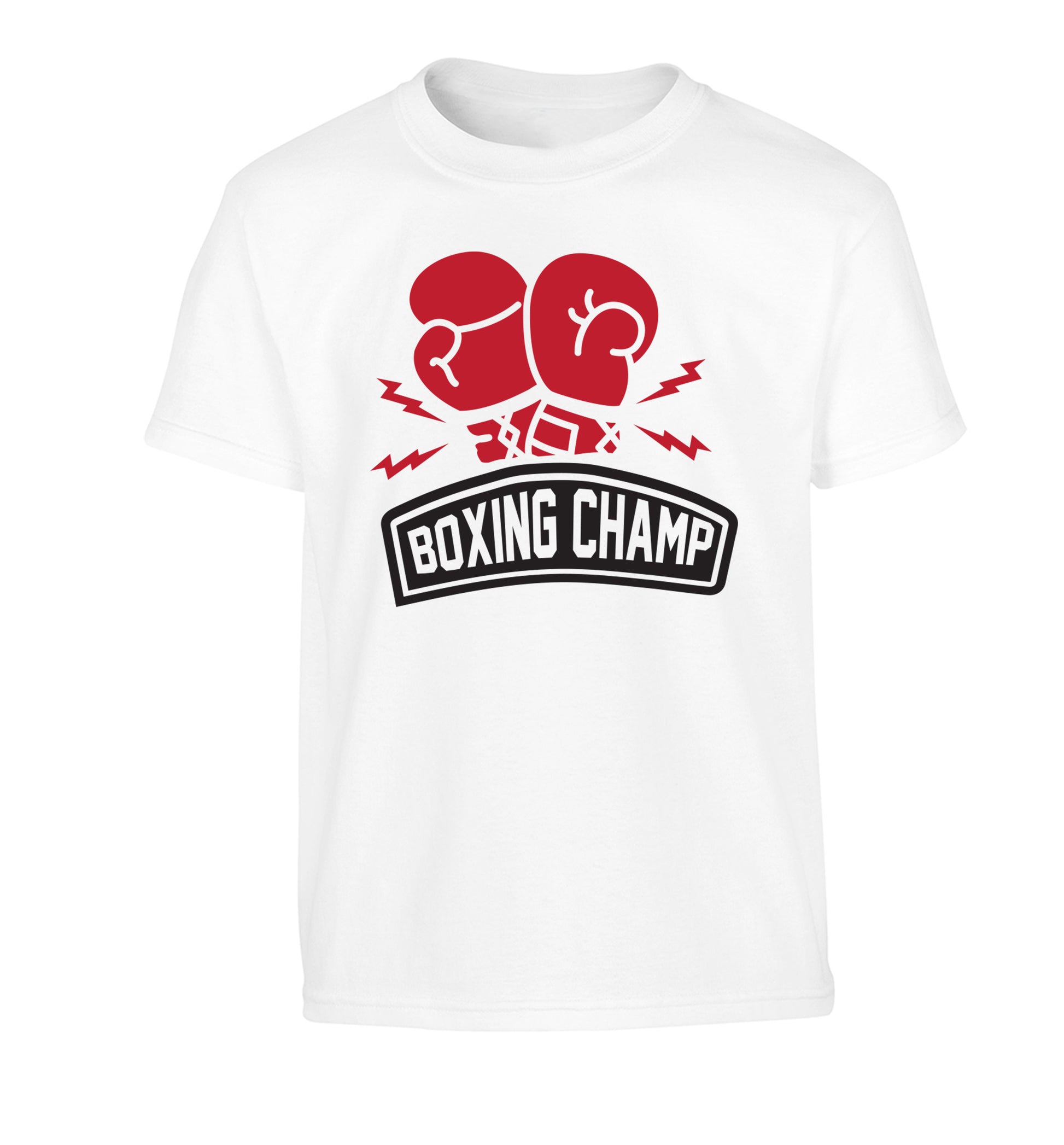 Boxing Champ Children's white Tshirt 12-13 Years