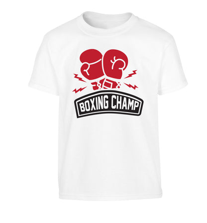 Boxing Champ Children's white Tshirt 12-13 Years