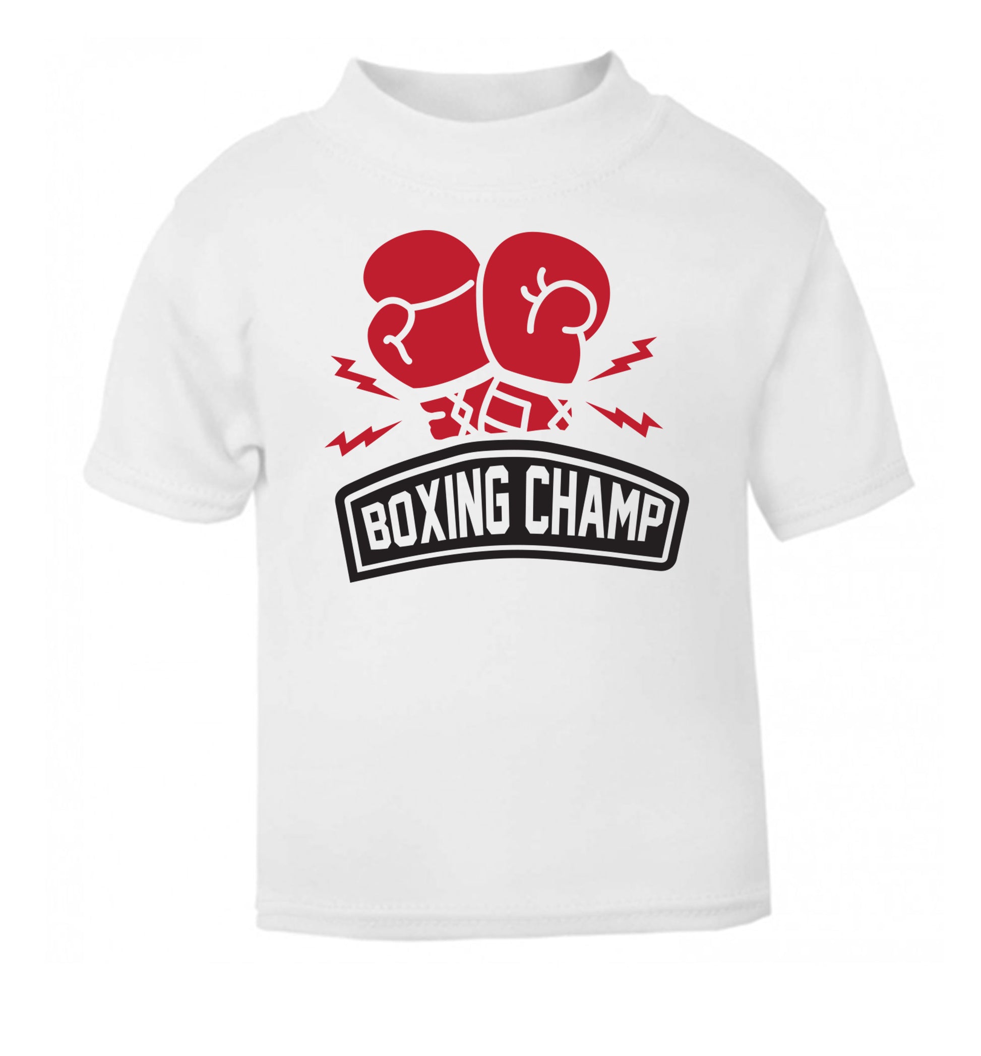 Boxing Champ white Baby Toddler Tshirt 2 Years