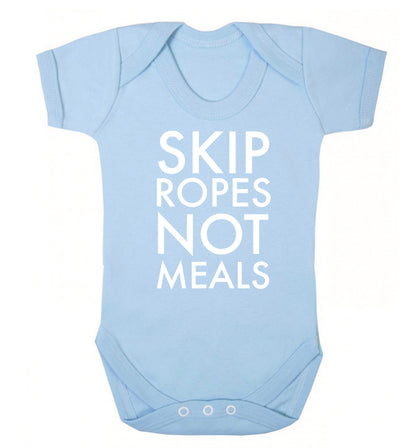 Skip Ropes Not Food  Baby Vest pale blue 18-24 months