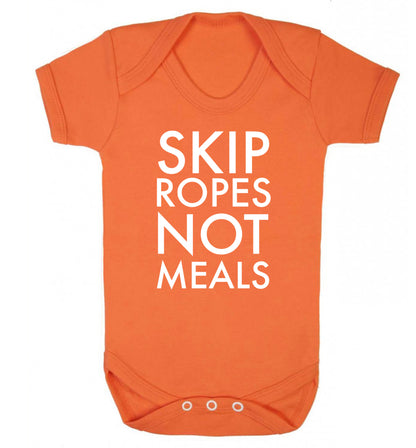 Skip Ropes Not Food  Baby Vest orange 18-24 months