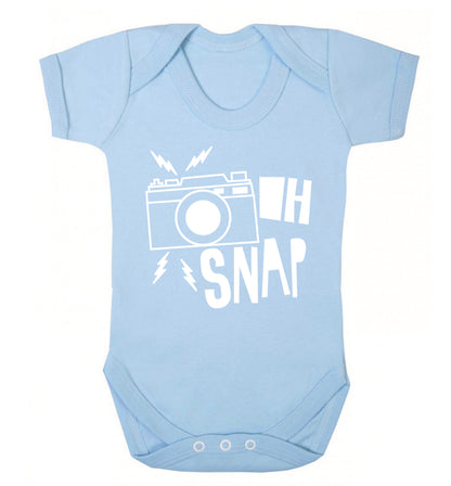 Oh Snap Baby Vest pale blue 18-24 months