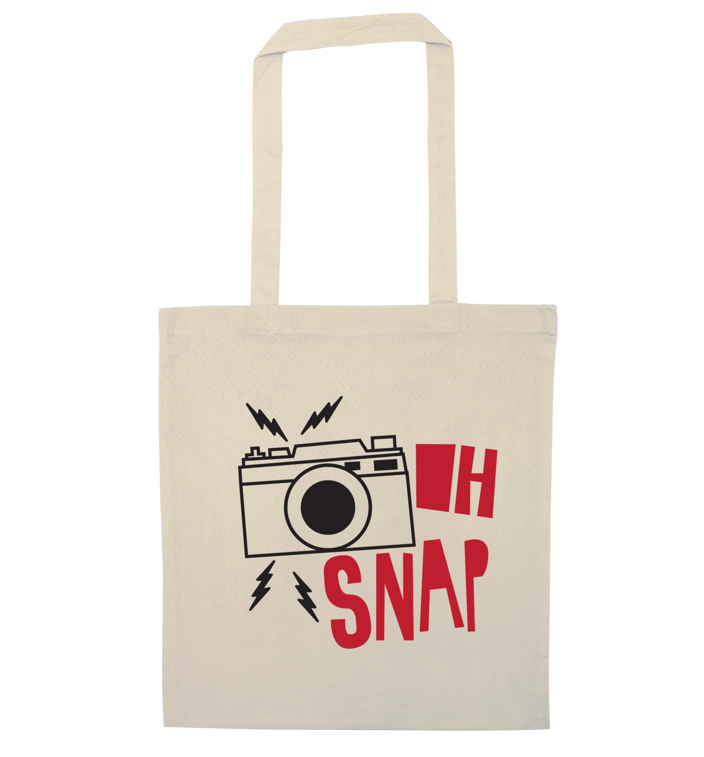 Oh Snap natural tote bag