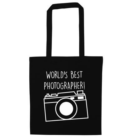 Worlds best photographer  black tote bag