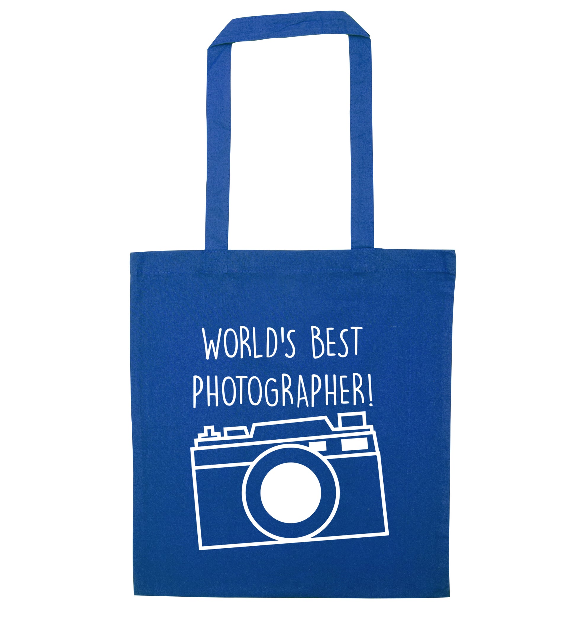 Worlds best photographer  blue tote bag