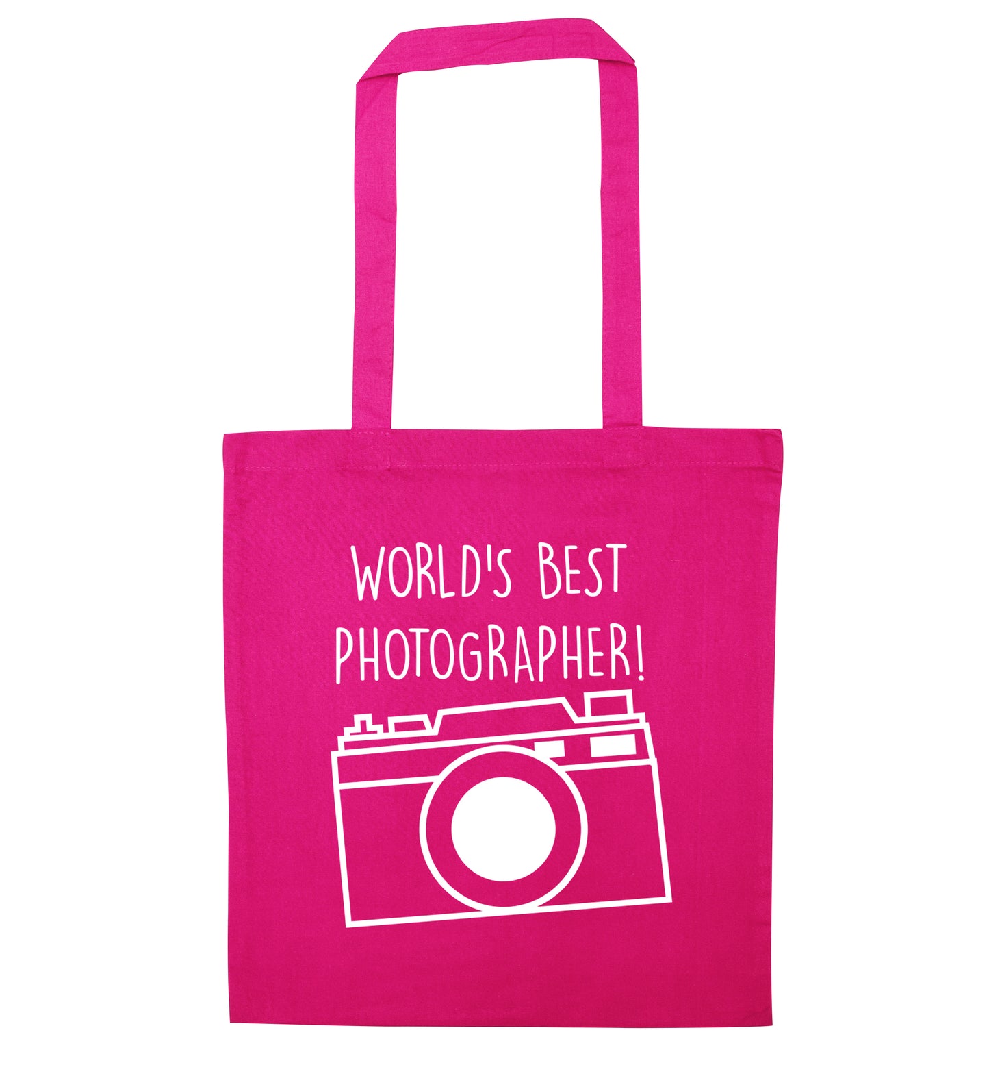 Worlds best photographer  pink tote bag