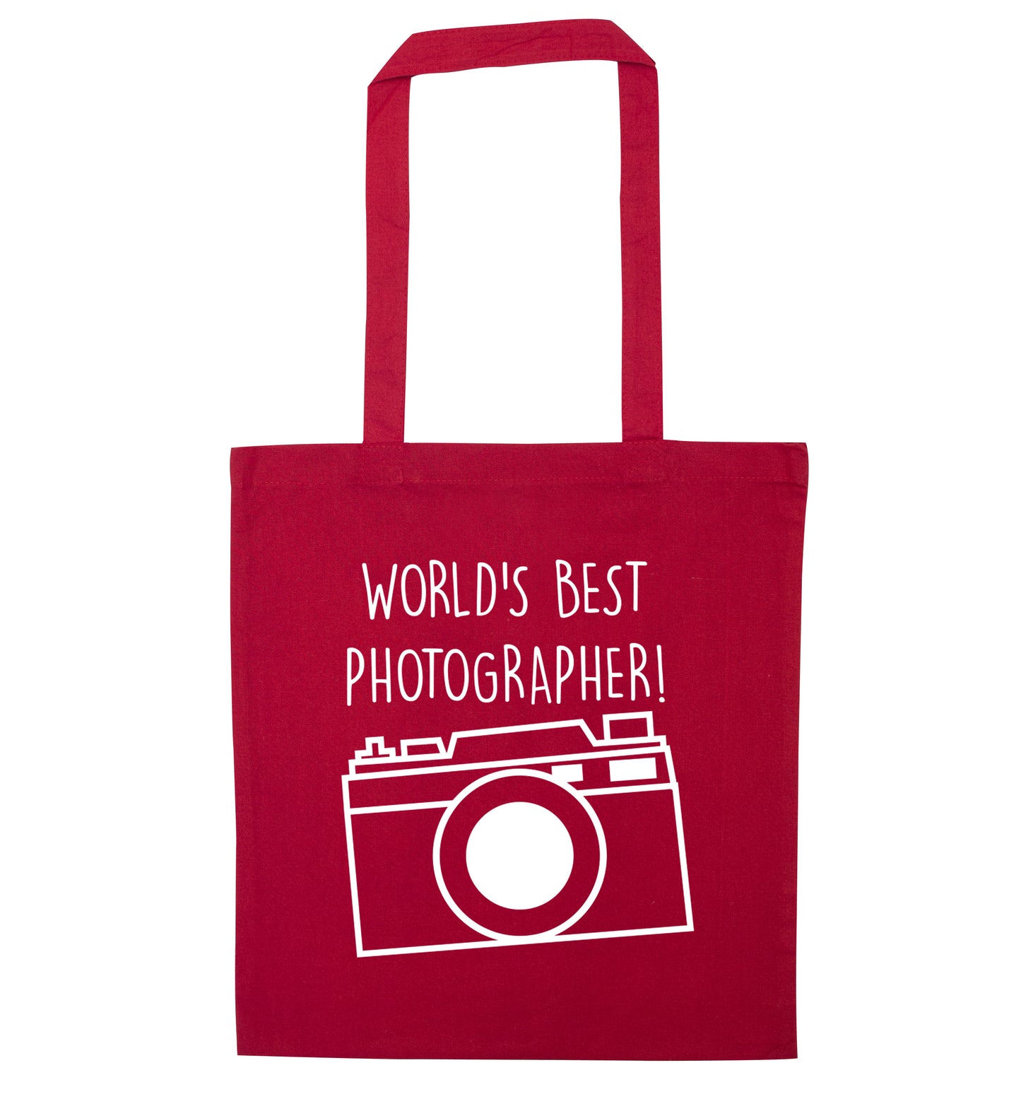 Worlds best photographer  red tote bag